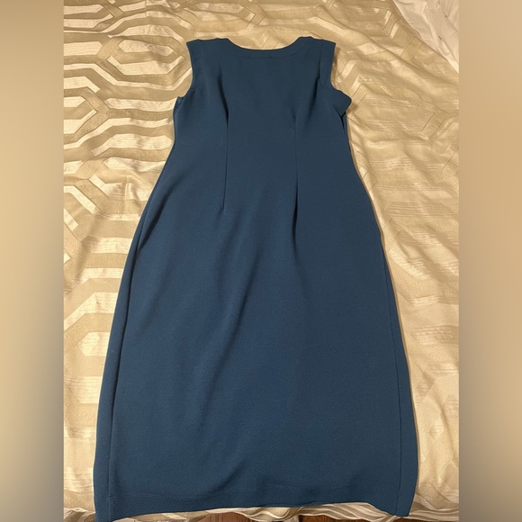 BEAUTIFUL STORK & BABE Teal Blue MATERNITY DRESS - Small - Picture 2 of 5